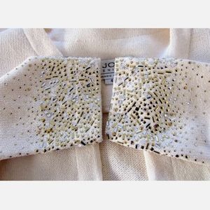 ST JOHN EVENING CREAM OPEN FRONT JACKET